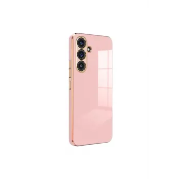 Newface Samsung Galaxy S24 FE Kılıf Volet Silikon - Pembe