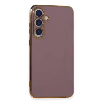 Newface Samsung Galaxy S24 Kılıf Volet Silikon - Mor