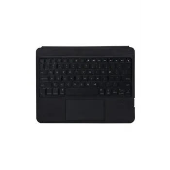 Newface T5206D iPad 10.2 (7.nesil) Kılıf İnter Ledli Klavyeli Tablet Kılıfı - Siyah
