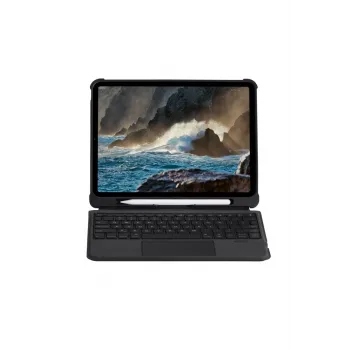 Newface T5207D iPad Pro 11 (2022) Kılıf İnter Ledli Klavyeli Tablet Kılıfı - Siyah