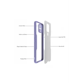 Newface Tecno Camon 16 Kılıf Platin Silikon - Pembe