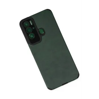 Newface Tecno Pova Neo Kılıf Loop Deri Silikon - Yeşil