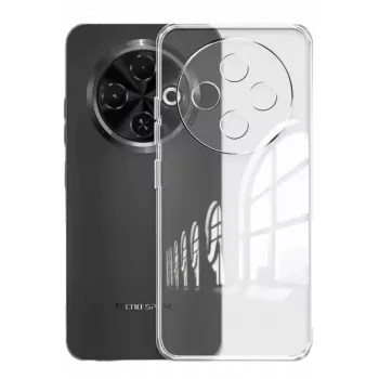 Newface Tecno Spark 30C Kılıf Lüx Şeffaf Silikon