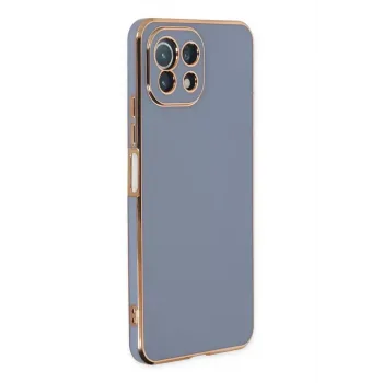 Newface Xiaomi Mİ 11 Lite Kılıf Volet Silikon - Mavi