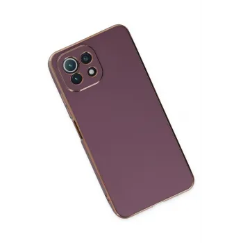 Newface Xiaomi Mİ 11 Lite Kılıf Volet Silikon - Mor