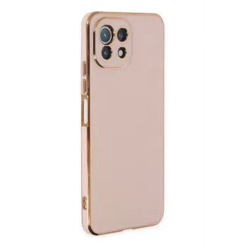 Newface Xiaomi Mİ 11 Lite Kılıf Volet Silikon - Pembe
