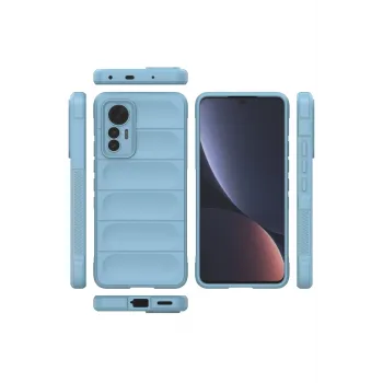 Newface Xiaomi Mi 12 Lite Kılıf Optimum Silikon - Sky Blue