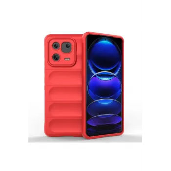 Newface Xiaomi Mi 13 Pro Kılıf Optimum Silikon - Kırmızı