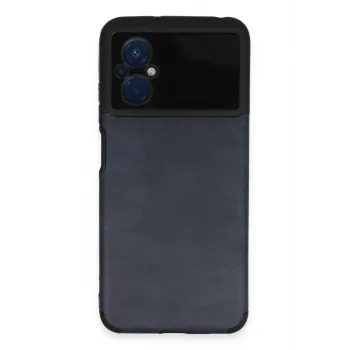 Newface Xiaomi Poco M5 Kılıf Loop Deri Silikon - Lacivert