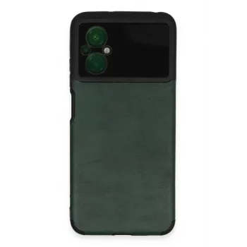 Newface Xiaomi Poco M5 Kılıf Loop Deri Silikon - Yeşil