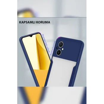 Newface Xiaomi Poco M5 Kılıf Platin Silikon - Sarı
