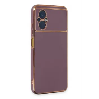 Newface Xiaomi Poco M5 Kılıf Volet Silikon - Mor