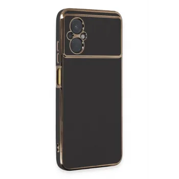 Newface Xiaomi Poco M5 Kılıf Volet Silikon - Siyah