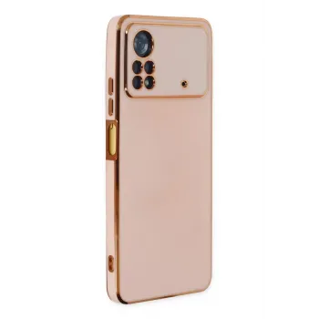 Newface Xiaomi Poco X4 Pro 5G Kılıf Volet Silikon - Pembe