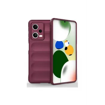 Newface Xiaomi Poco X5 5G Kılıf Optimum Silikon - Bordo