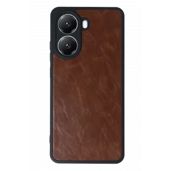Newface Xiaomi Poco X7 Pro Kılıf Aras Deri Kapak - Taba