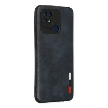 Newface Xiaomi Redmi 10C Kılıf Loop Deri Silikon - Lacivert