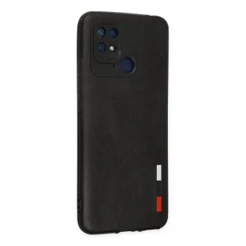 Newface Xiaomi Redmi 10C Kılıf Loop Deri Silikon - Siyah