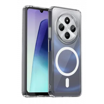 Newface Xiaomi Redmi 14C Combo Sert Şeffaf Magsafe Kapak - Şeffaf