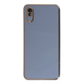 Newface Xiaomi Redmi 9A Kılıf Volet Silikon - Mavi
