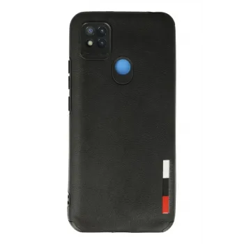 Newface Xiaomi Redmi 9C Kılıf Loop Deri Silikon - Siyah