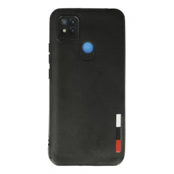 Newface Xiaomi Redmi 9C Kılıf Loop Deri Silikon - Siyah