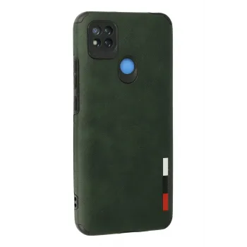 Newface Xiaomi Redmi 9C Kılıf Loop Deri Silikon - Yeşil