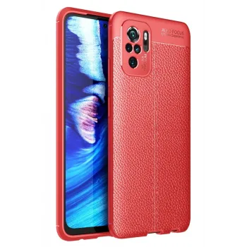 Newface Xiaomi Redmi Note 10 Kılıf Auto Focus Kapak - Kırmızı