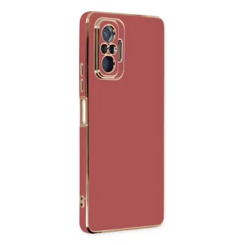 Newface Xiaomi Redmi Note 10 Pro Kılıf Volet Silikon - Kırmızı