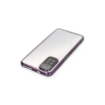 Newface Xiaomi Redmi Note 11 Kılıf Razer Lensli Silikon - Mor