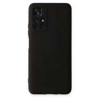 Newface Xiaomi Redmi Note 11T Kılıf Nano içi Kadife Silikon - Siyah