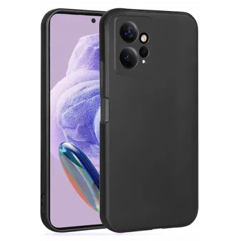 Newface Xiaomi Redmi Note 12 4G Kılıf First Silikon - Siyah