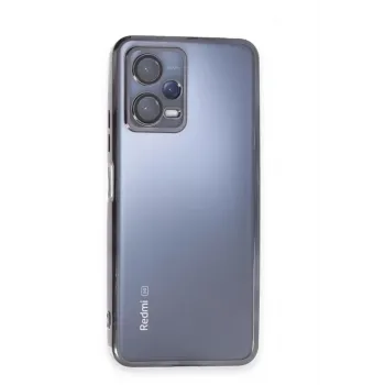 Newface Xiaomi Redmi Note 12 5G Kılıf Razer Lensli Silikon - Siyah