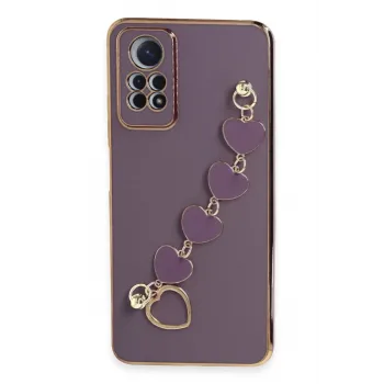 Newface Xiaomi Redmi Note 12 Pro 4G Kılıf Esila Silikon - Mor