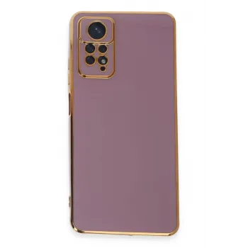 Newface Xiaomi Redmi Note 12 Pro 4G Kılıf Volet Silikon - Mor