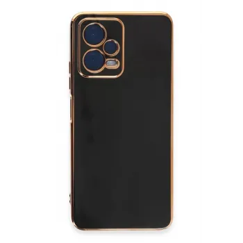 Newface Xiaomi Redmi Note 12 Pro 5G Kılıf Volet Silikon - Siyah