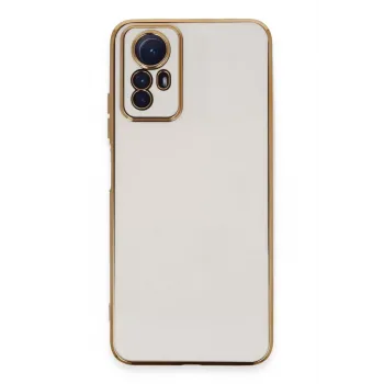 Newface Xiaomi Redmi Note 12S Kılıf Volet Silikon - Beyaz