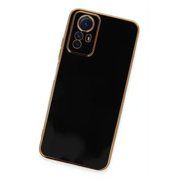 Newface Xiaomi Redmi Note 12S Kılıf Volet Silikon - Siyah