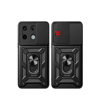 Newface Xiaomi Redmi Note 13 Pro 4G Pars Lens Yüzüklü Silikon - Yeşil