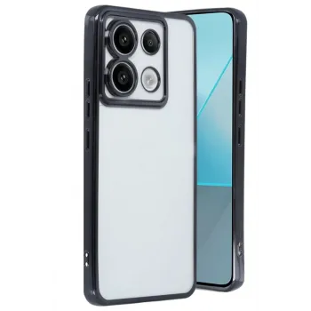 Newface Xiaomi Redmi Note 13 Pro 5G Kılıf Razer Lensli Silikon - Siyah