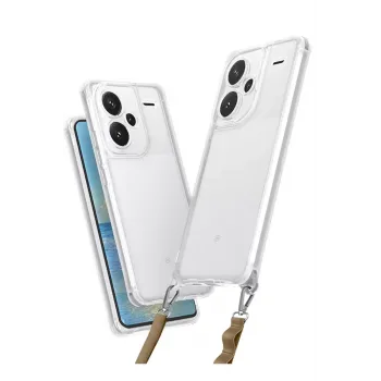 Newface Xiaomi Redmi Note 13 Pro Plus Kılıf Penta Silikon Kılıf - Şeffaf