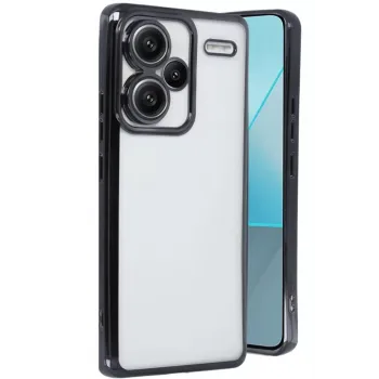 Newface Xiaomi Redmi Note 13 Pro Plus Kılıf Razer Lensli Silikon - Siyah