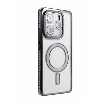 Newface Xiaomi Redmi Note 14 4G Joke Simli Magneticsafe Kılıf - Siyah