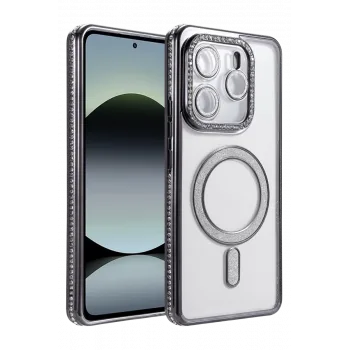 Newface Xiaomi Redmi Note 14 4G Joke Simli Magneticsafe Kılıf - Siyah