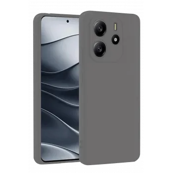 Newface Xiaomi Redmi Note 14 4G Kılıf First Silikon - Gri