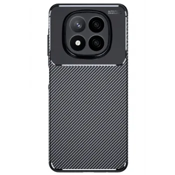 Newface Xiaomi Redmi Note 14 Pro Plus Kılıf Auto Focus Karbon Kapak - Siyah