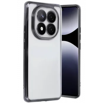 Newface Xiaomi Redmi Note 14 Pro Plus Kılıf Razer Lensli Silikon - Siyah