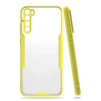 Newface Xiaomi Redmi Note 8 Kılıf Platin Silikon - Sarı