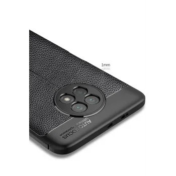 Newface Xiaomi Redmi Note 9 5G Kılıf Auto Focus Kapak - Siyah