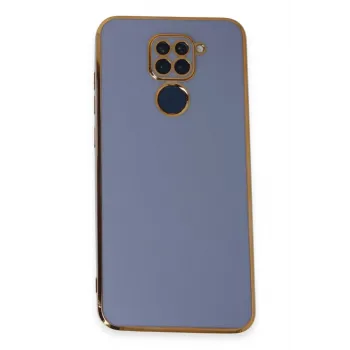 Newface Xiaomi Redmi Note 9 Kılıf Volet Silikon - Mavi